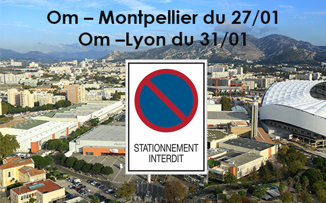 Stationnement indisponible 27/01 et 31/01 <!--– -->